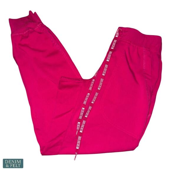 Med Couture Touch XS Pink Jogger Scrub Pants Drawstring Waist Stretch Comfort - Picture 4 of 8